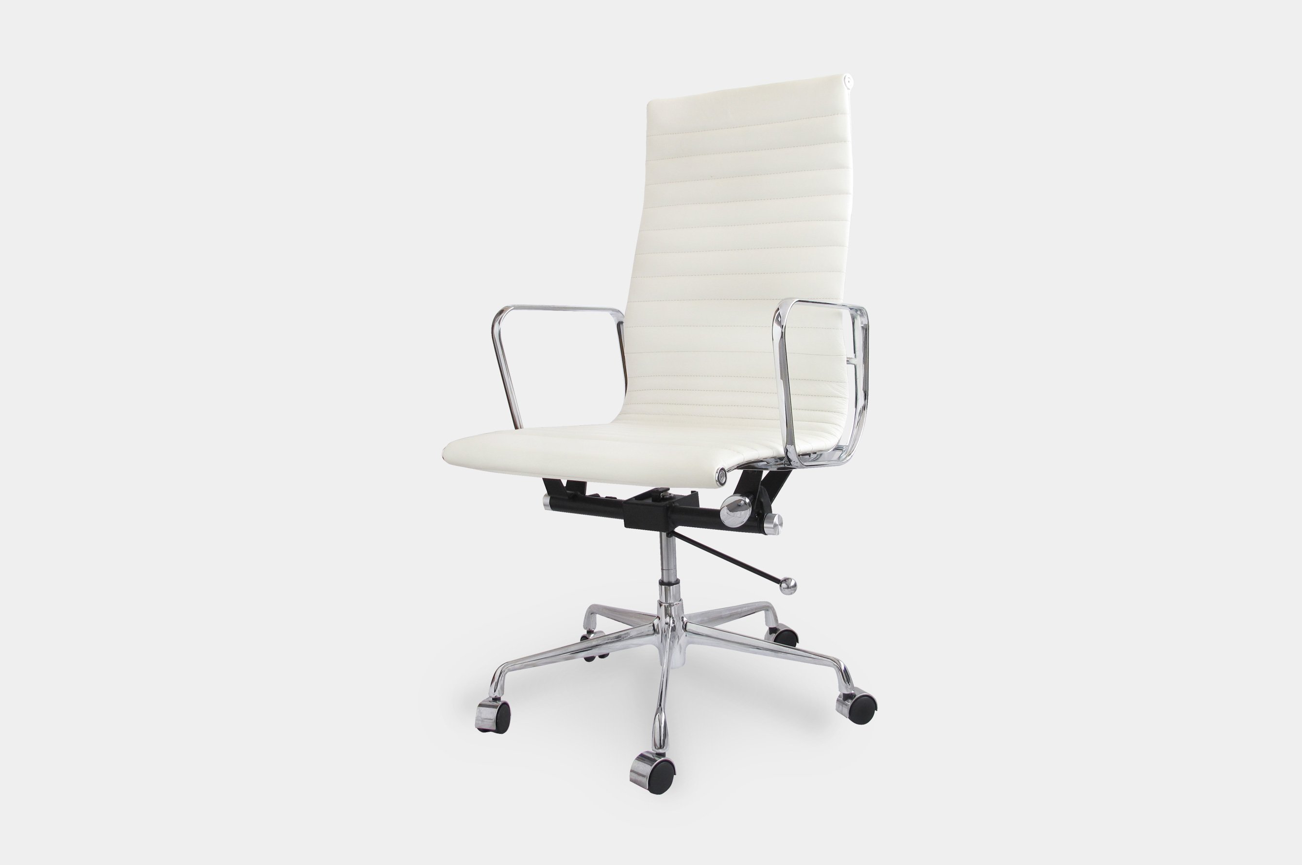 Group Ribbed High Back Office Chair – White 2