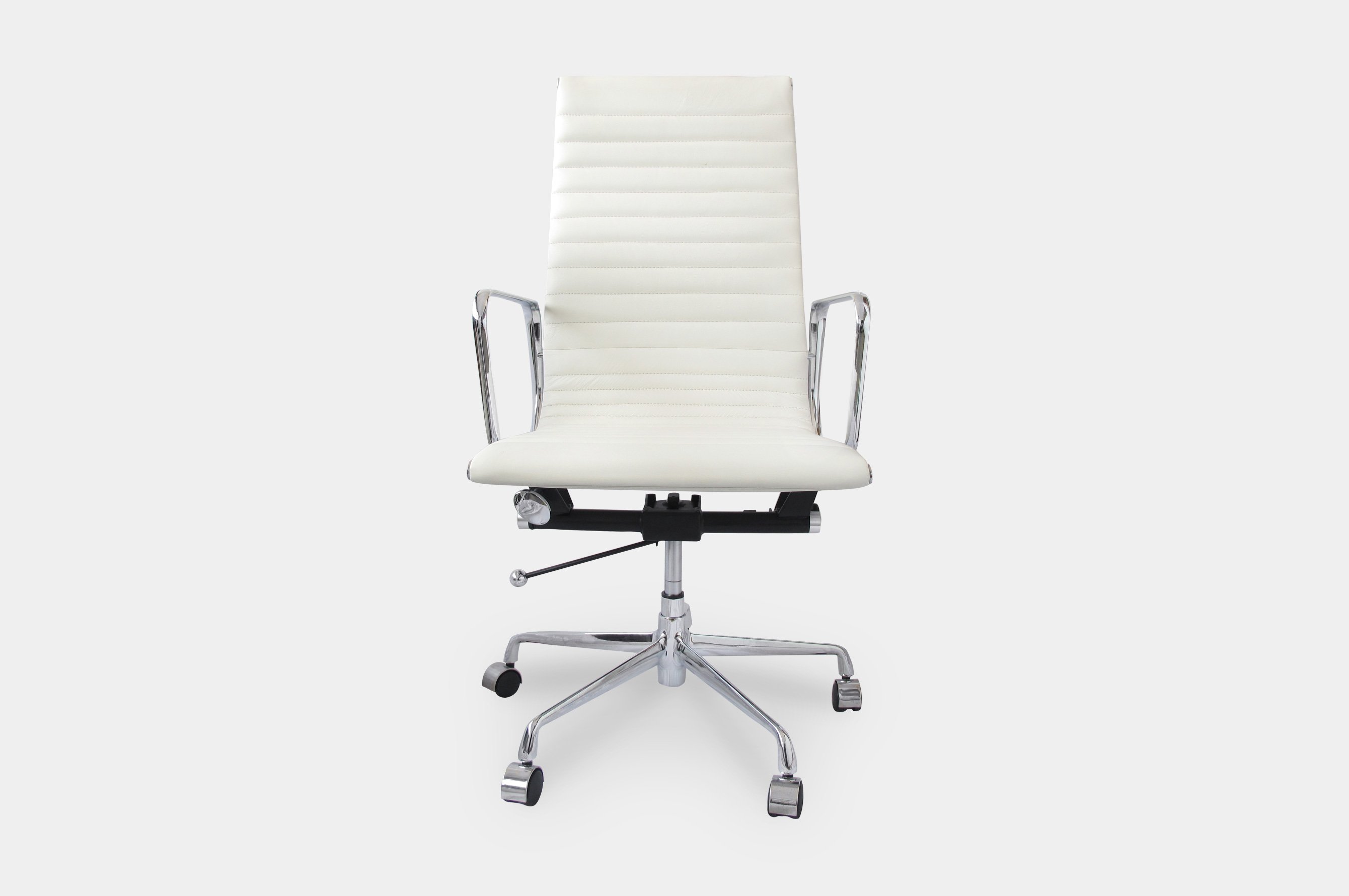 Group Ribbed High Back Office Chair – White 1