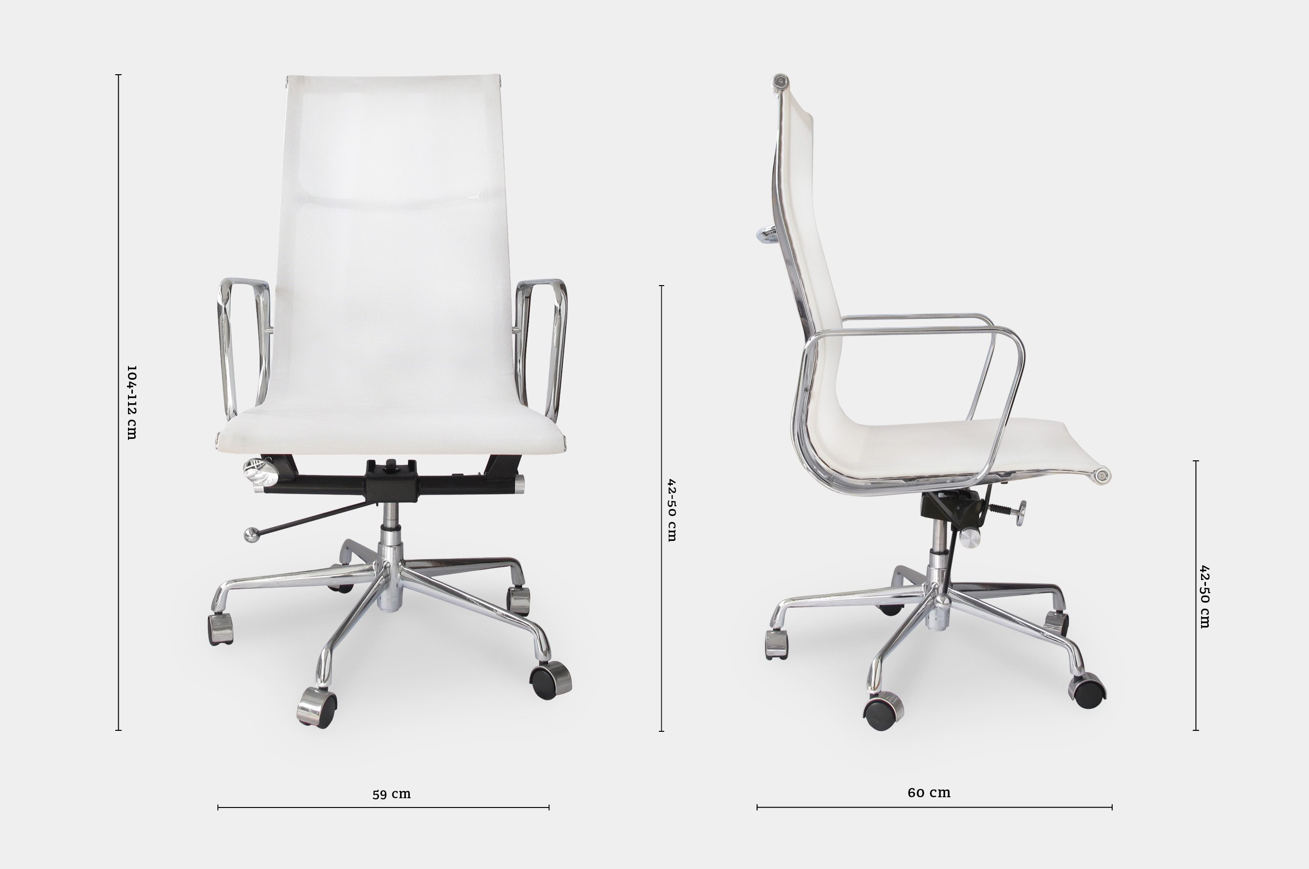 Group High Back Mesh Office Chair – White 5