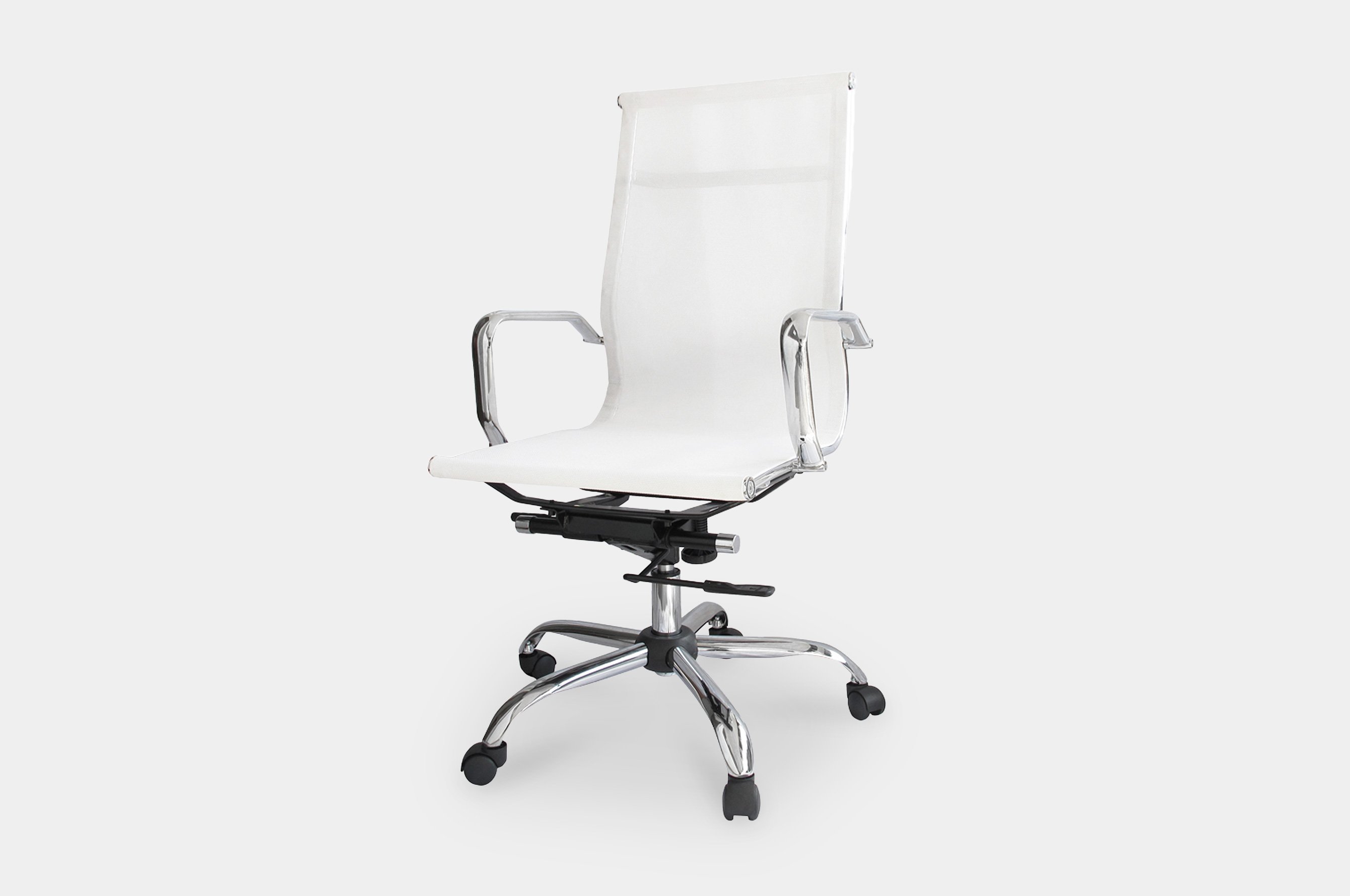 Bureau High Back Mesh Office Chair – White 2