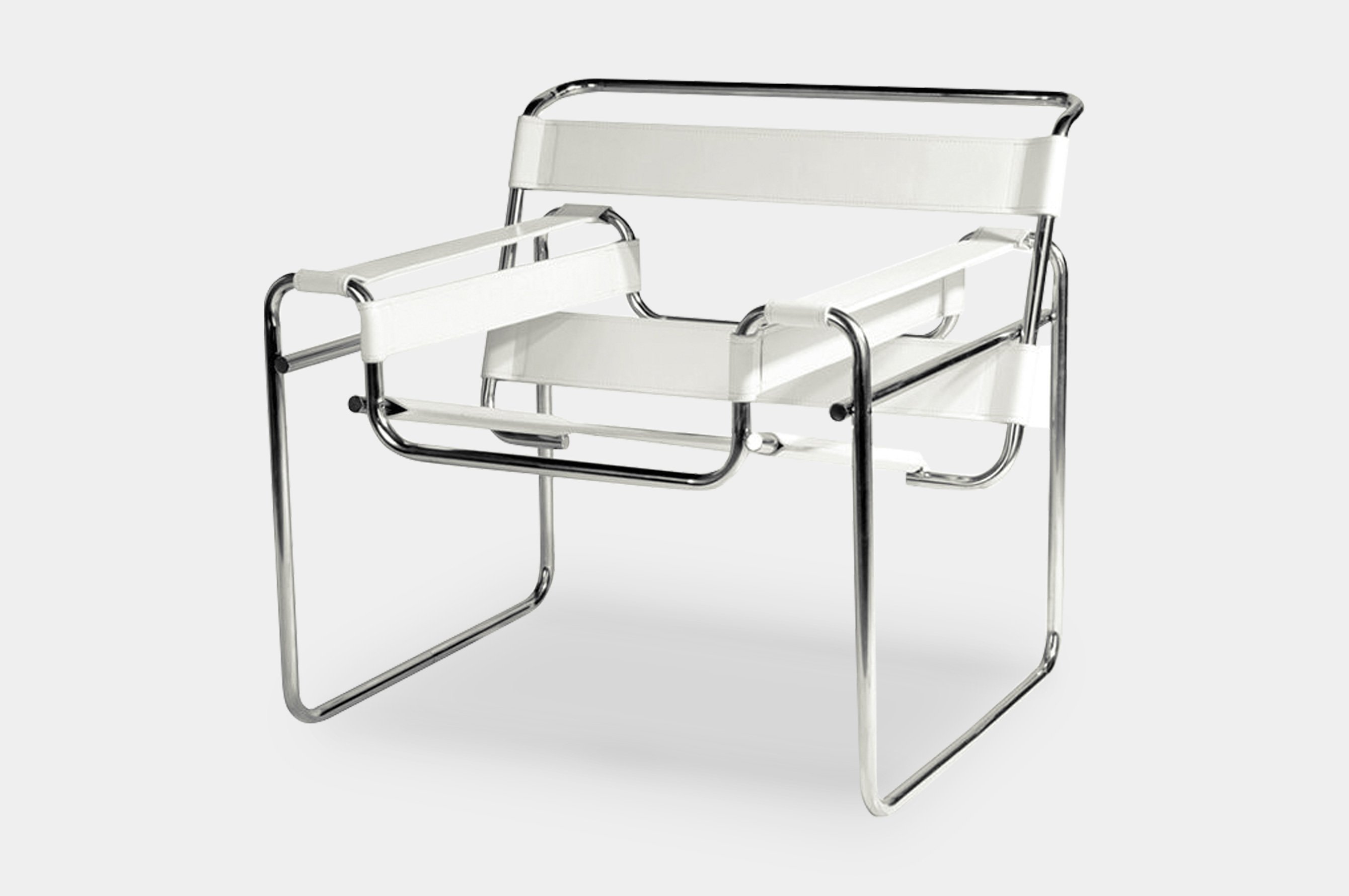 Replica Wassily Chair – Ivory White 2