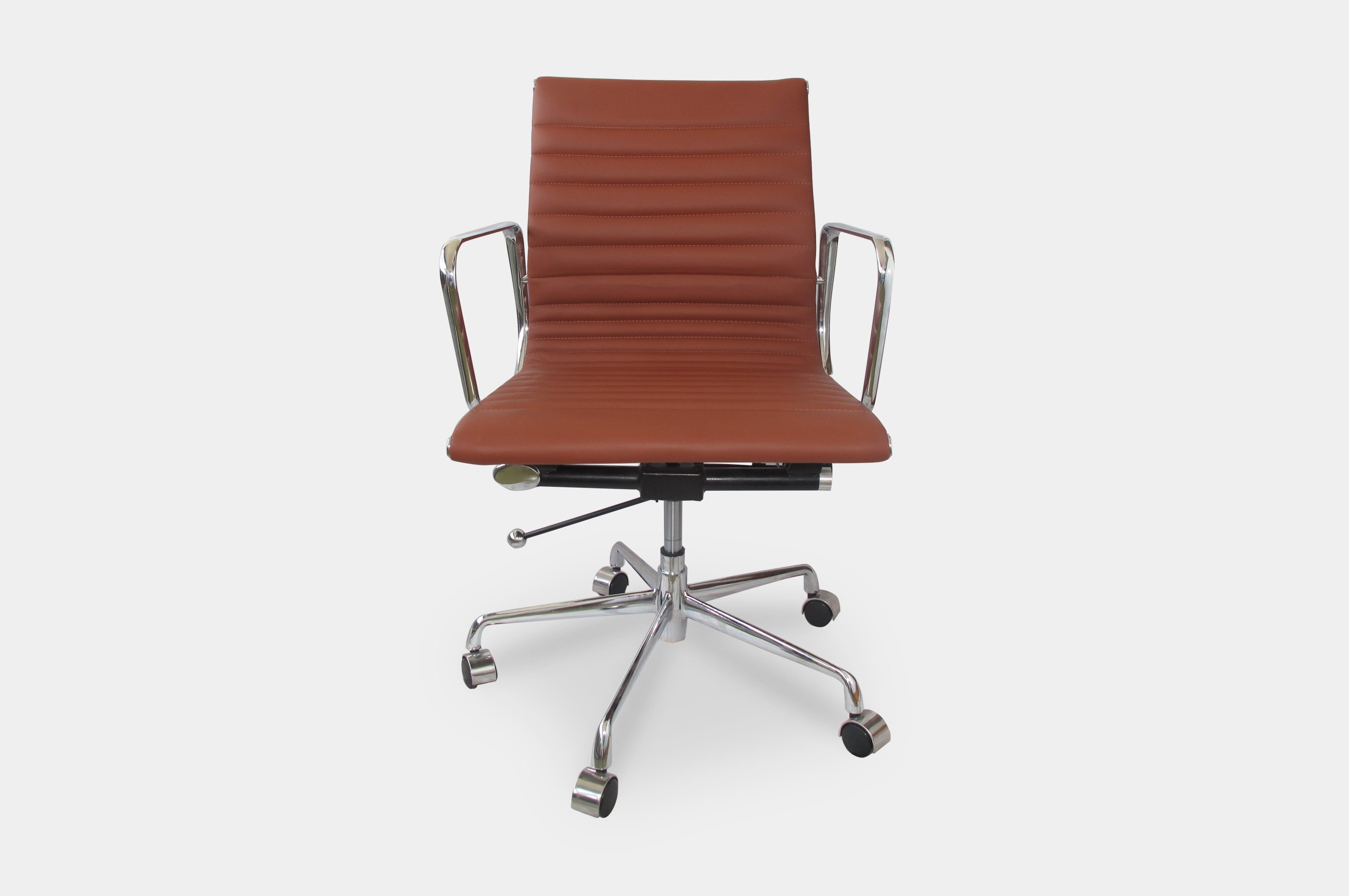 Group Ribbed Low Back Office Chair – Tan 1