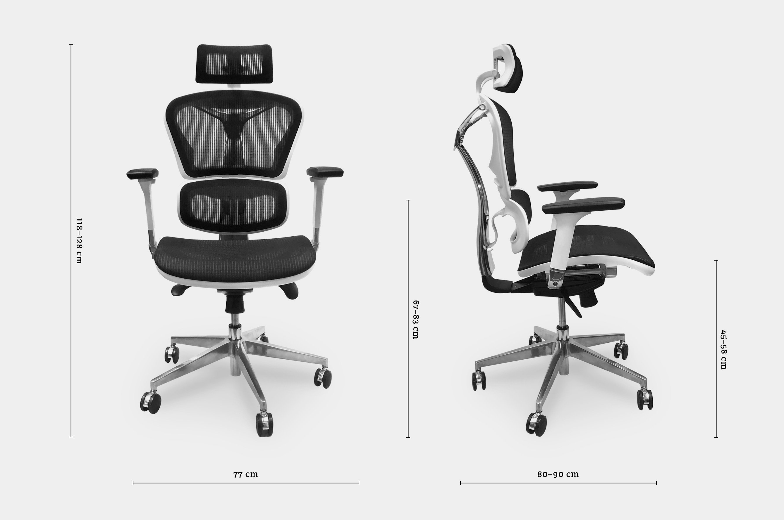 Avanti Ergonomic Office Chair – White 5