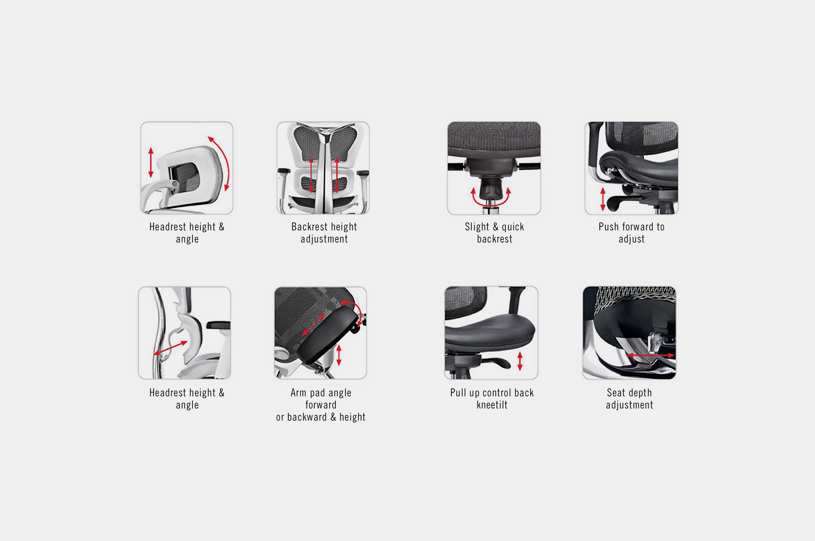 Avanti Ergonomic Office Chair – White 6