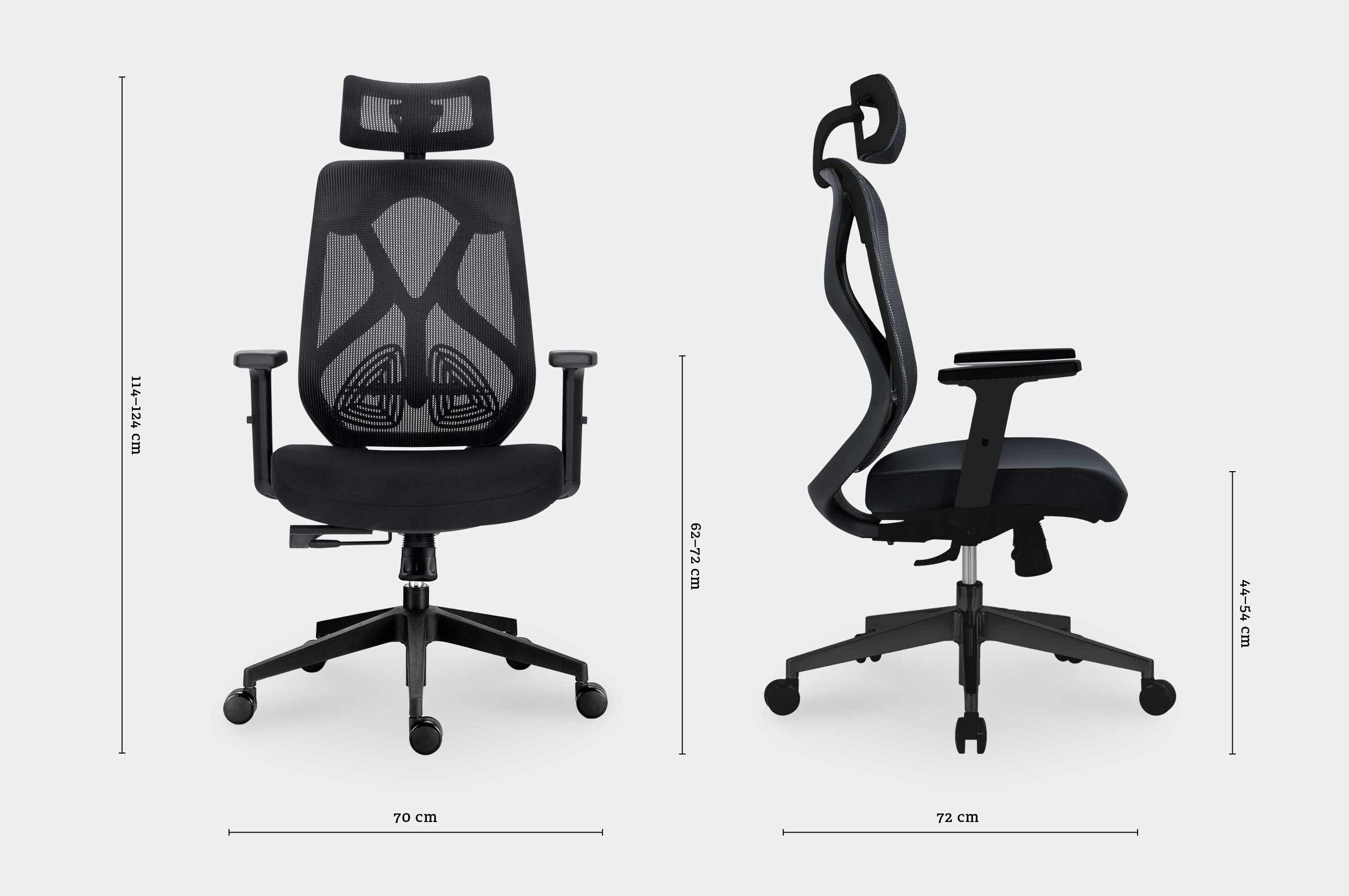 Aviva Ergonomic Office Chair – Black 4
