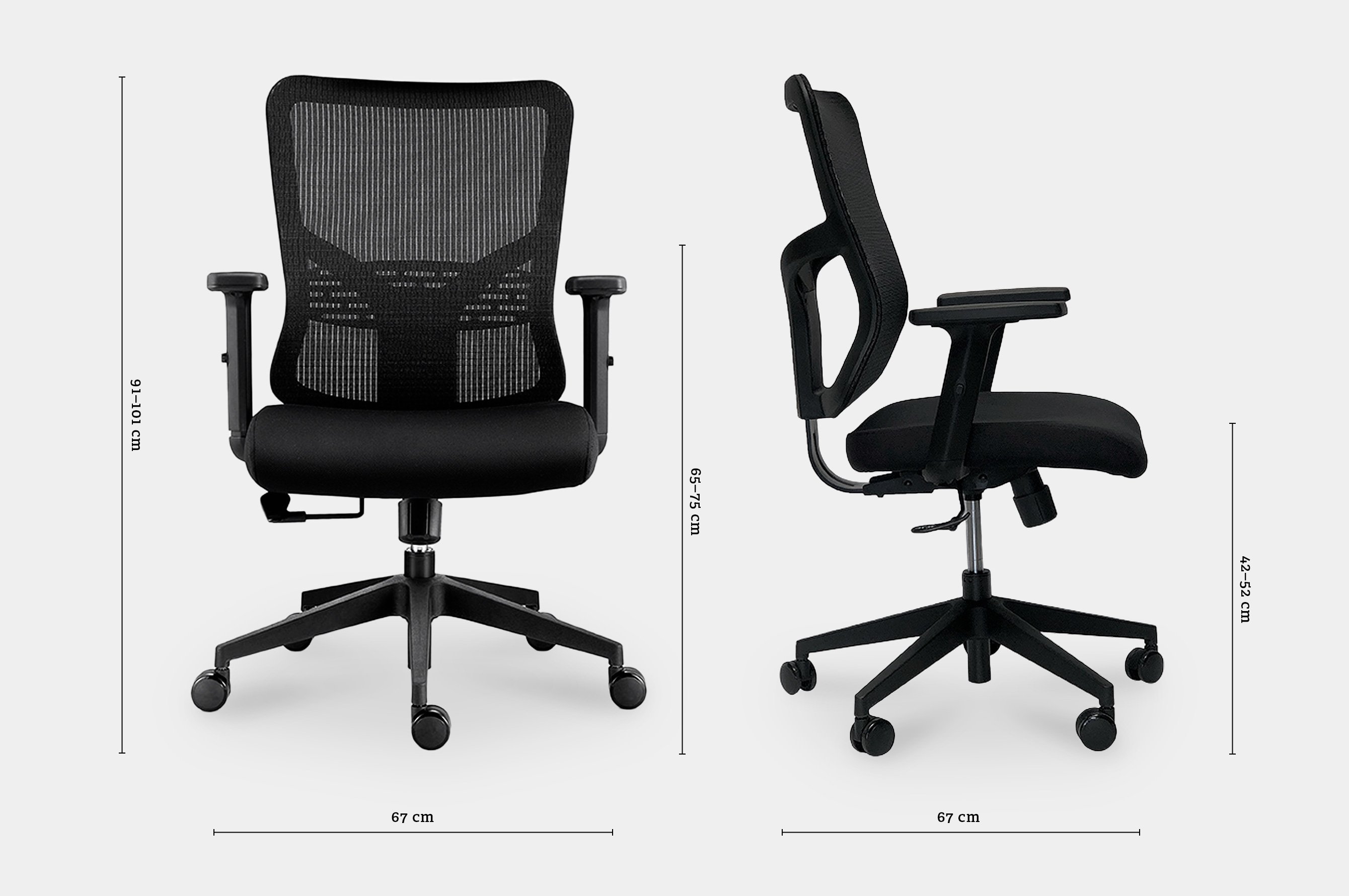 Corto Office Chair – Black 4