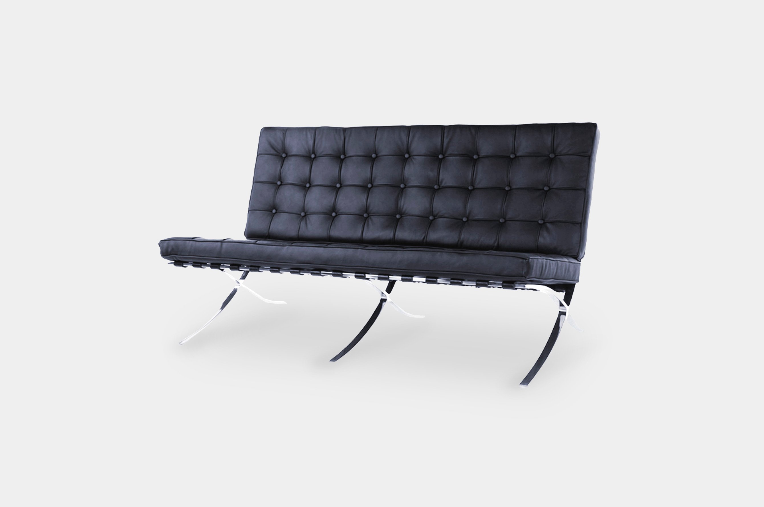 Replica Barcelona 2 Seater Sofa – Black 2