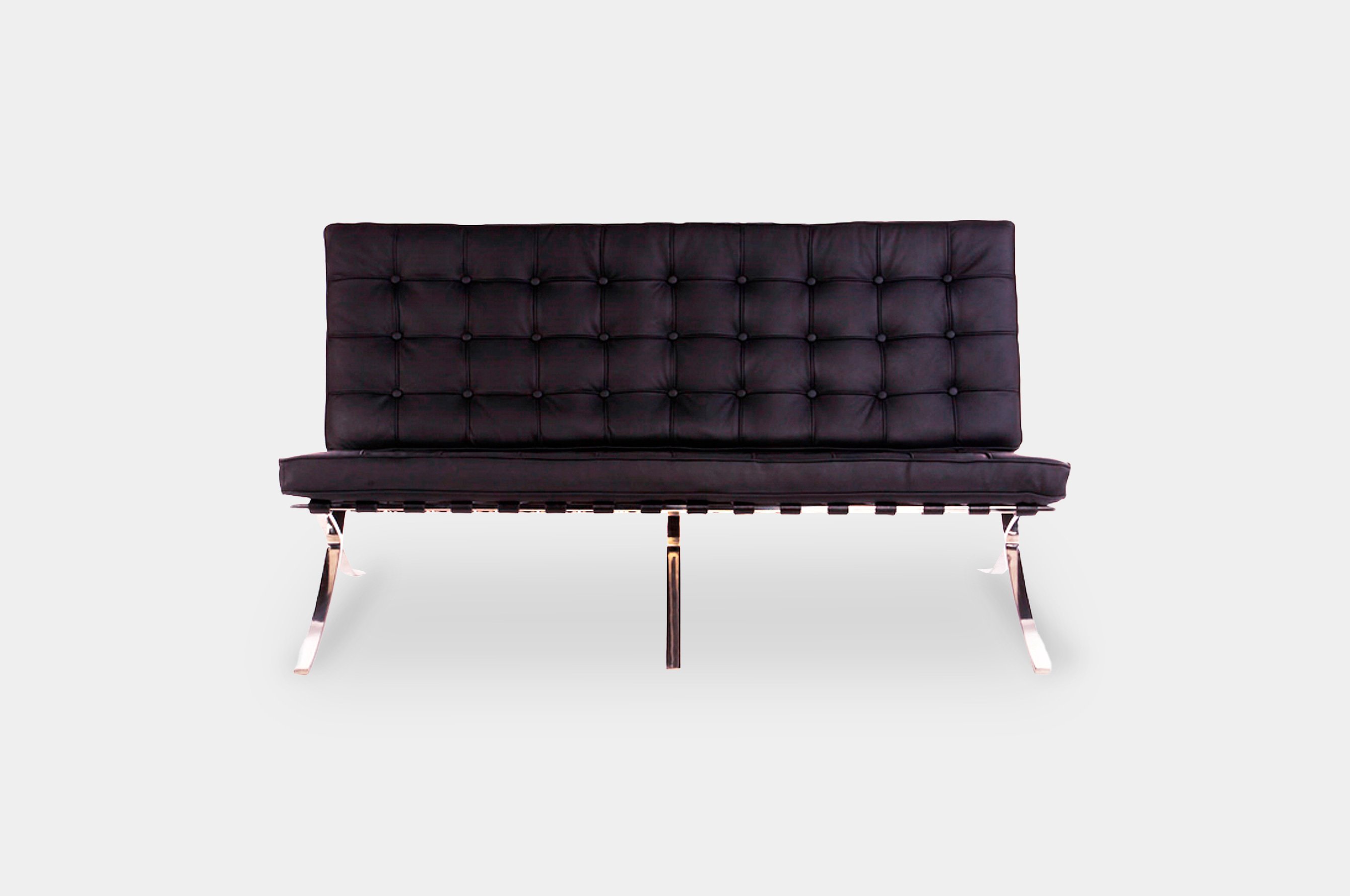 Replica Barcelona 2 Seater Sofa – Black 1