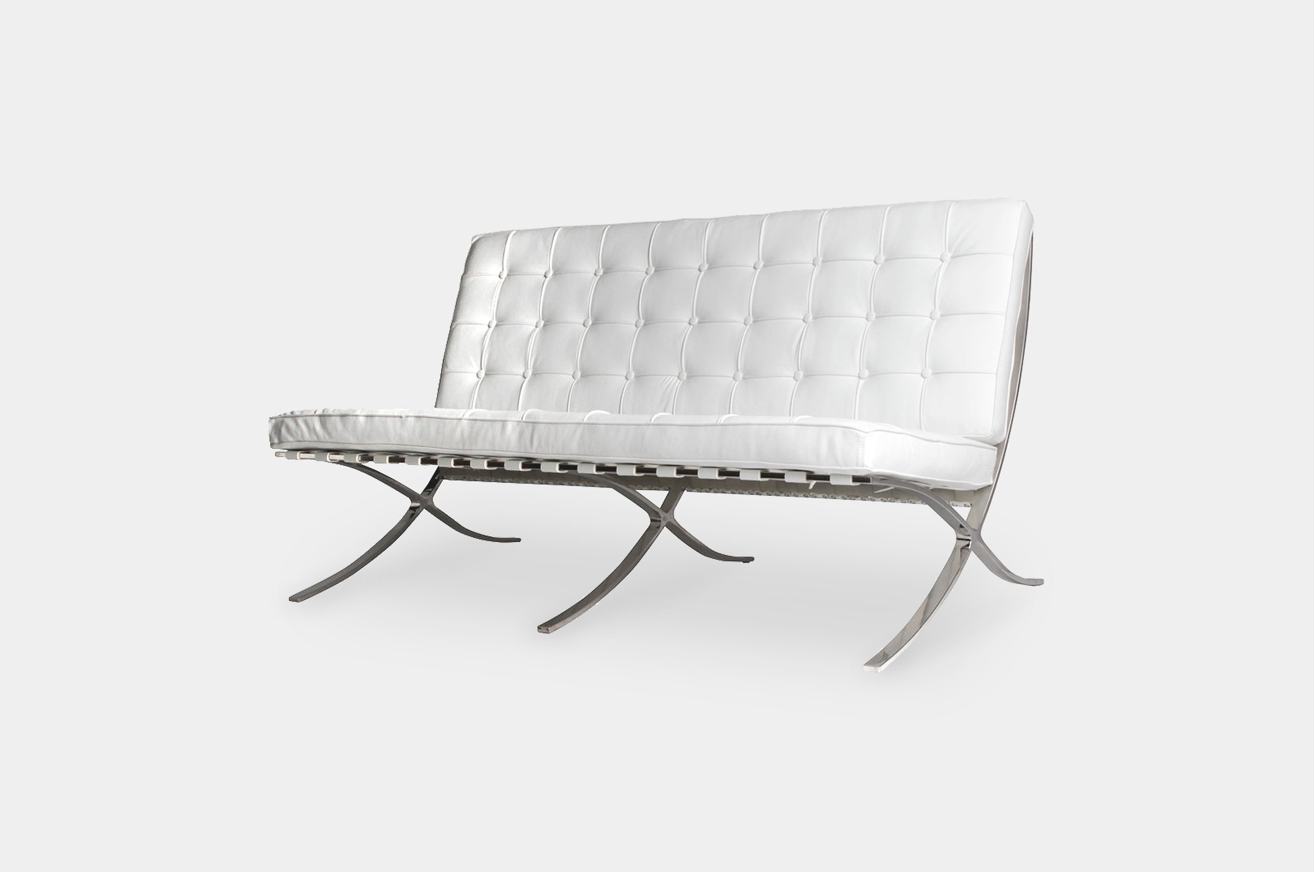 Replica Barcelona 2 Seater Sofa – White 2
