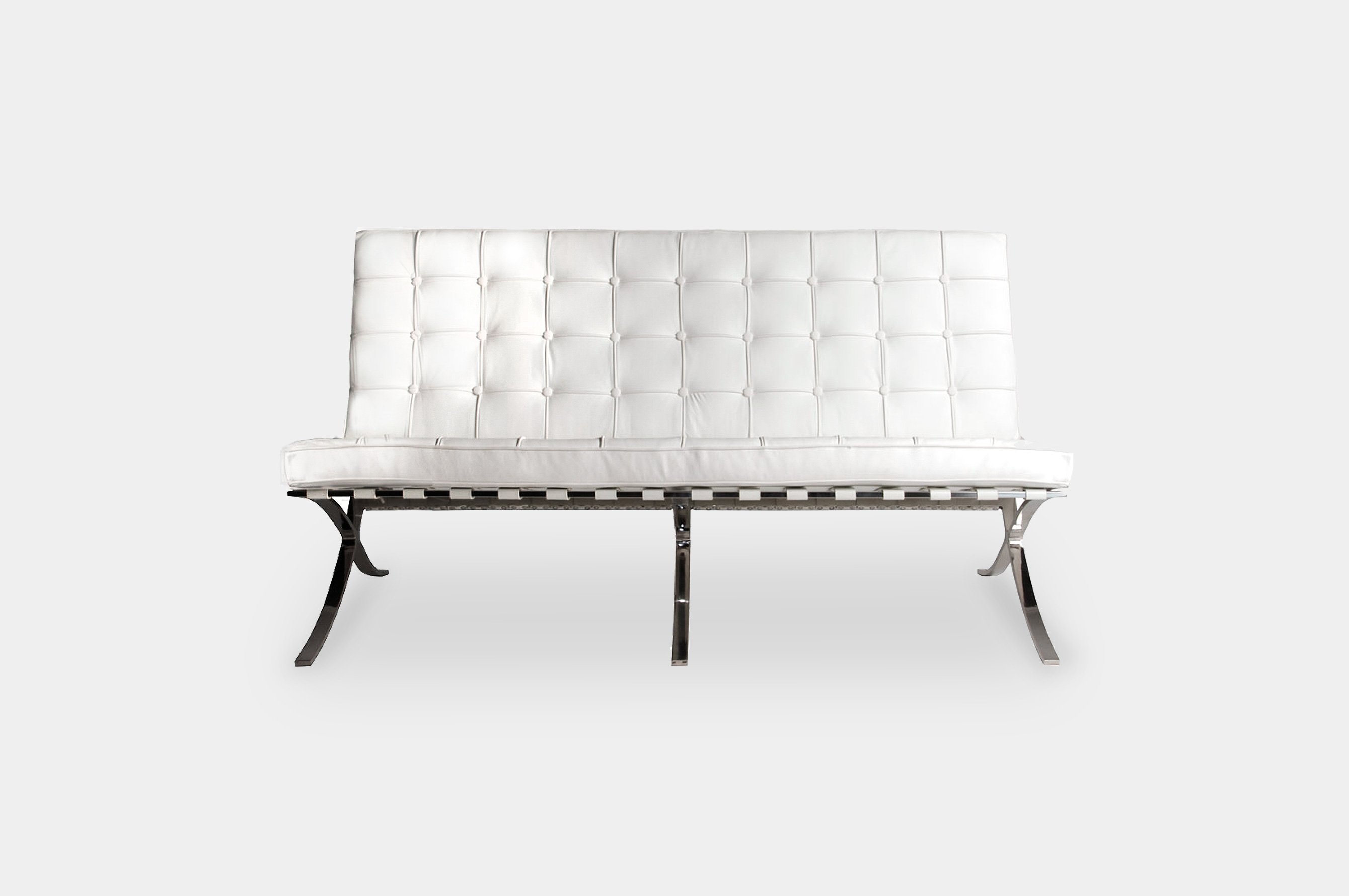 Replica Barcelona 2 Seater Sofa – White 1