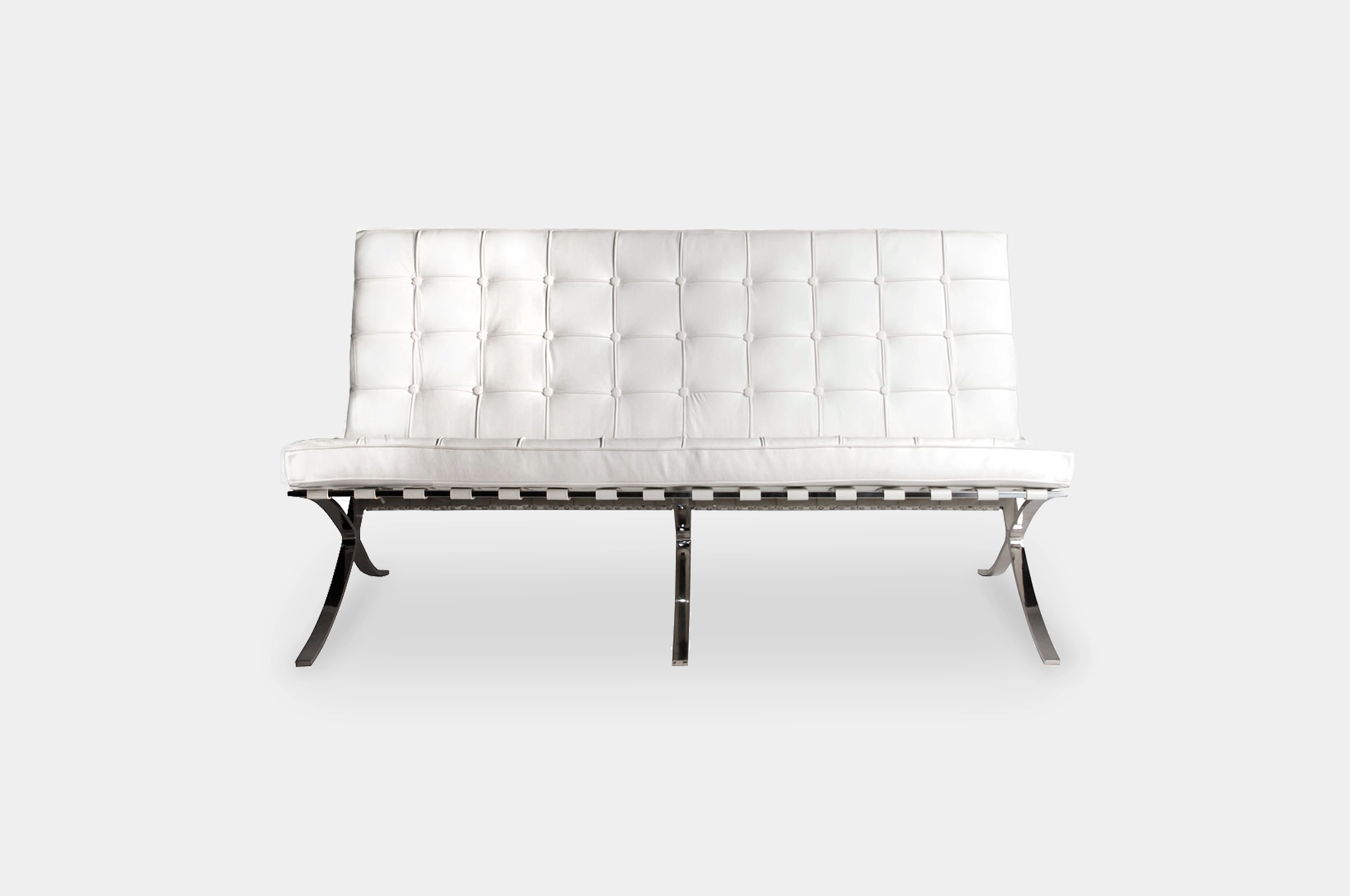Replica Barcelona 2 Seater Sofa – White 1