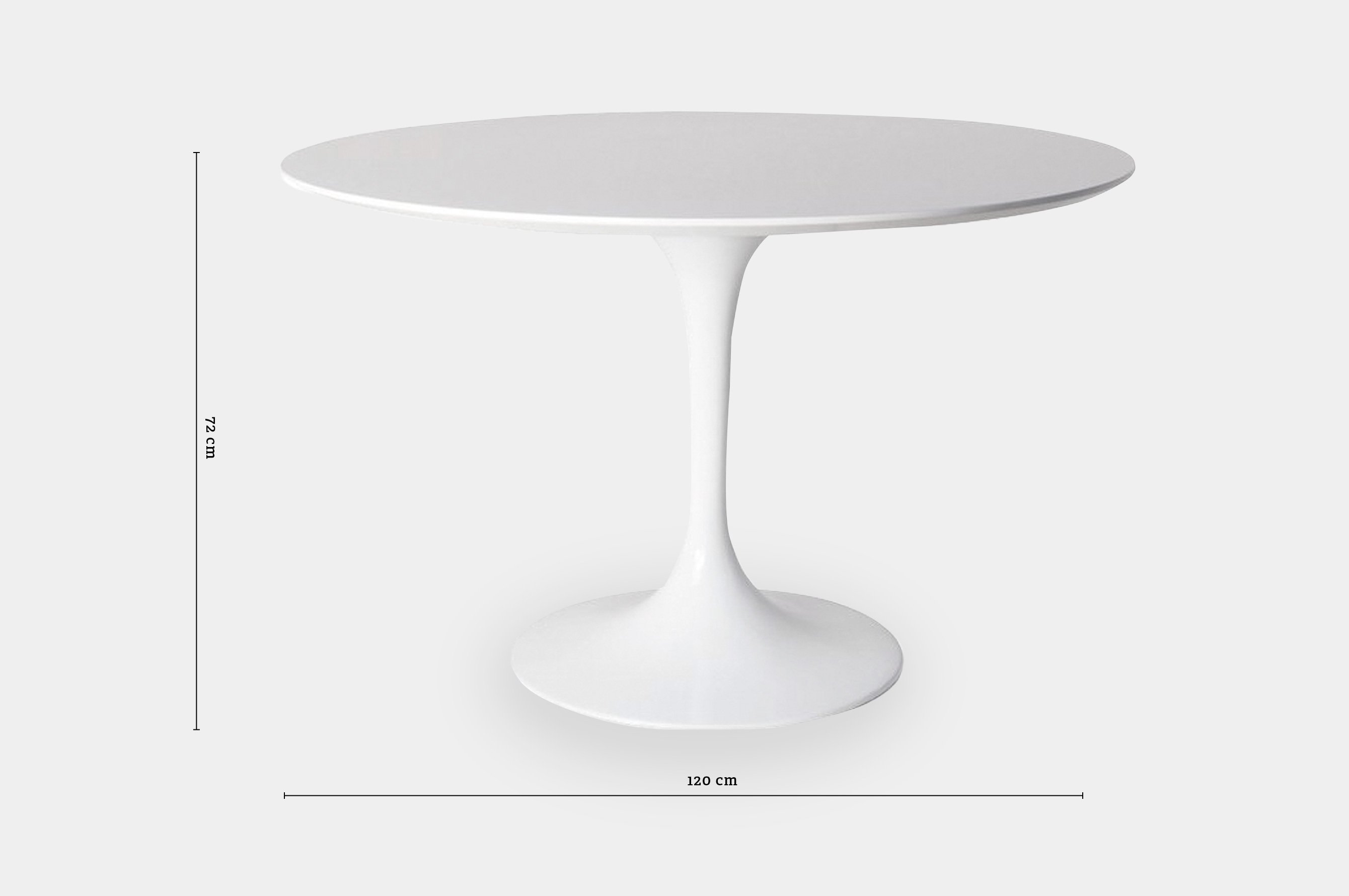 Replica Eero Saarinen Round Tulip Table - White Wood [DeskPro+]