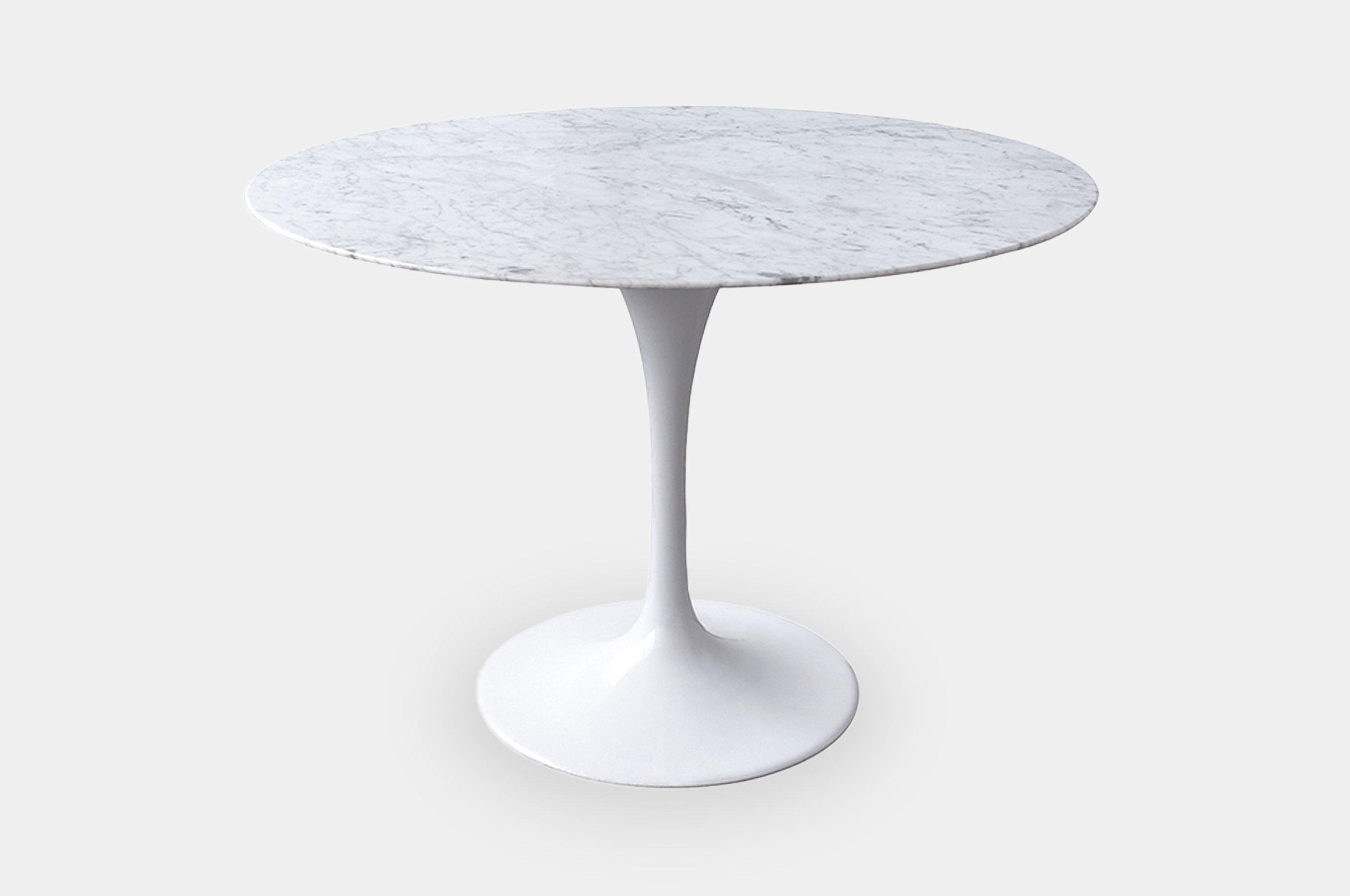 Replica Eero Saarinen Round Tulip Table – White Marble 1