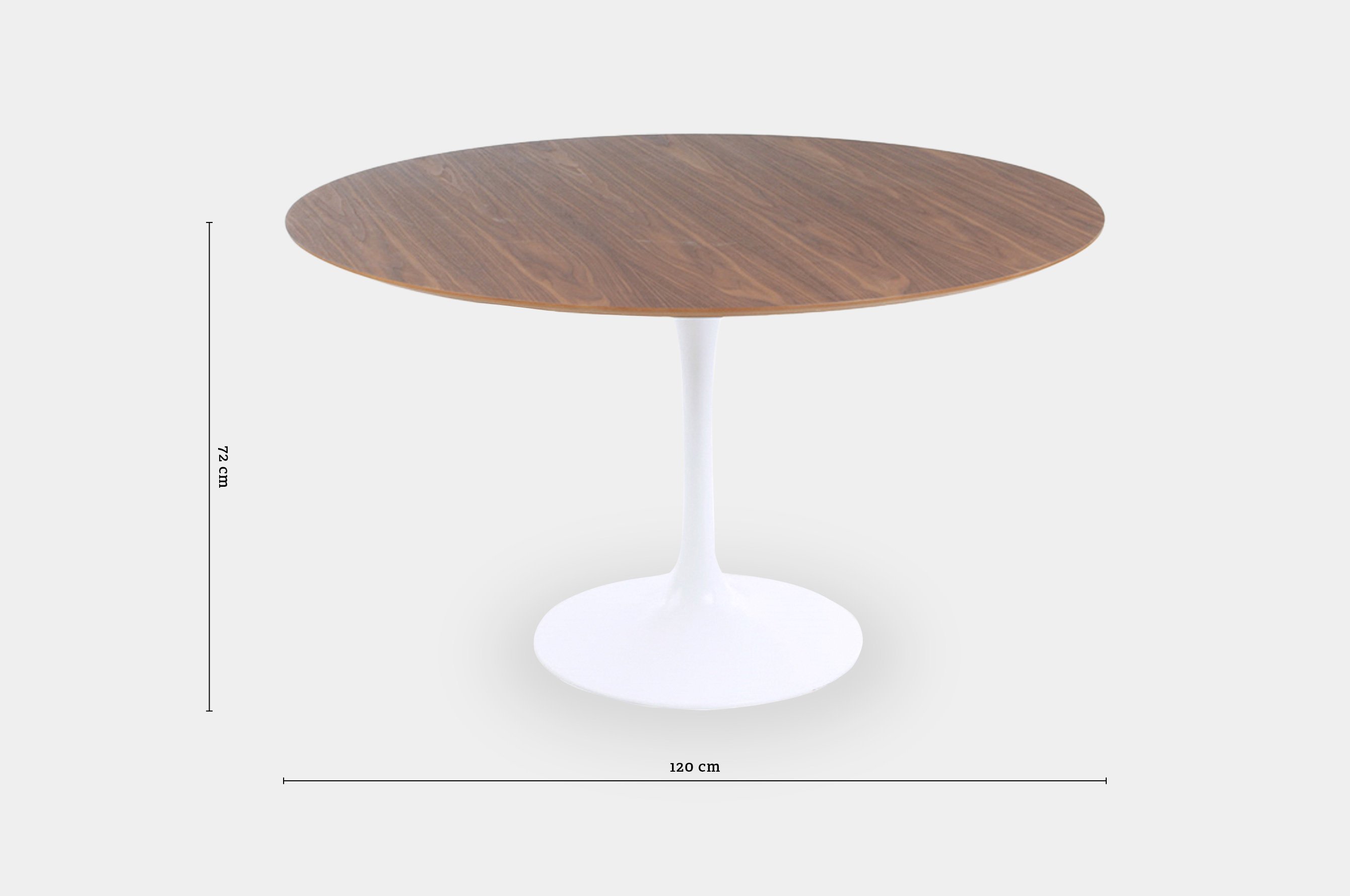 Replica Eero Saarinen Round Tulip Table – Walnut 3