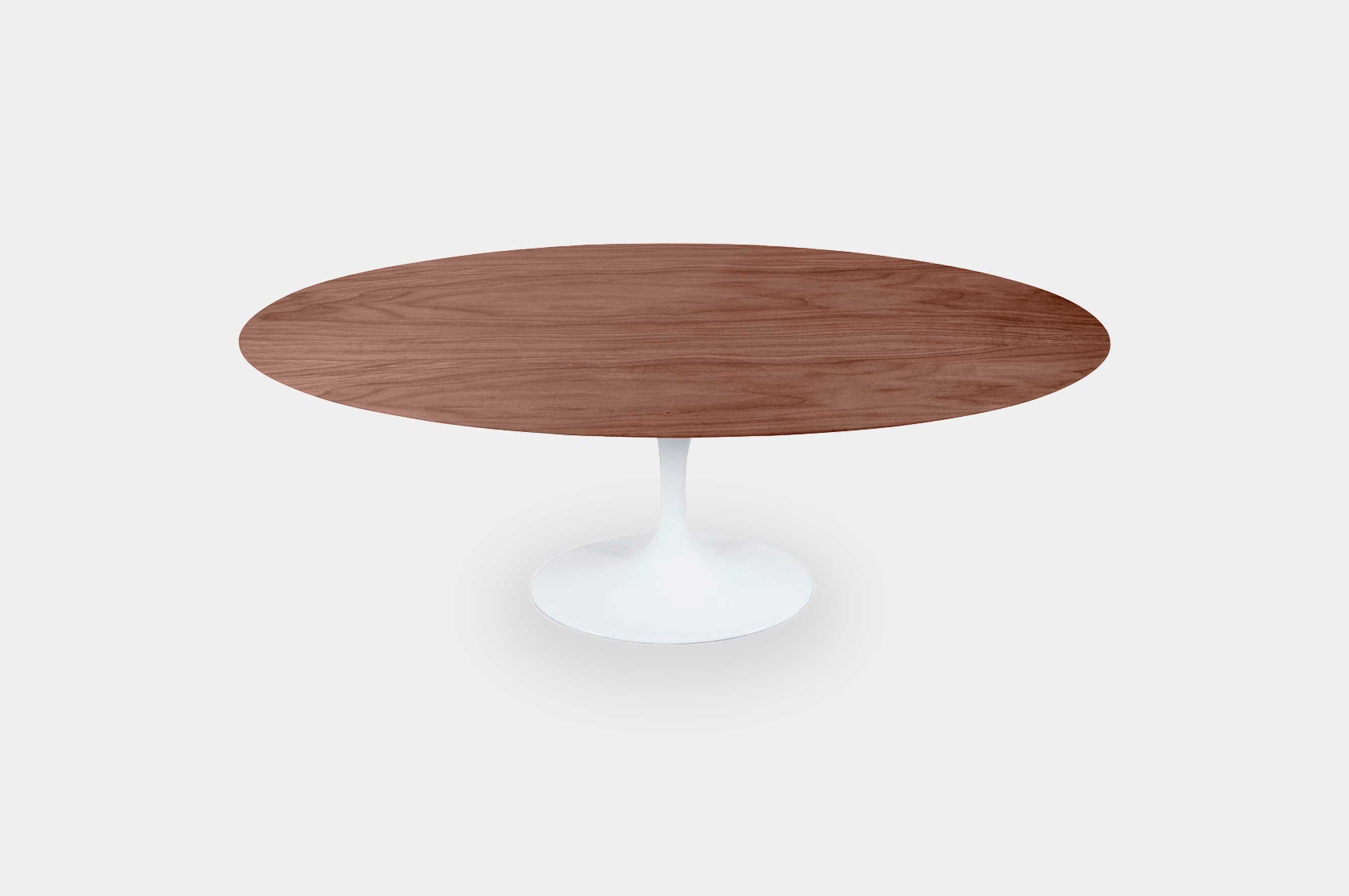 Replica Eero Saarinen Oval Tulip Table – Walnut [DeskPro+]