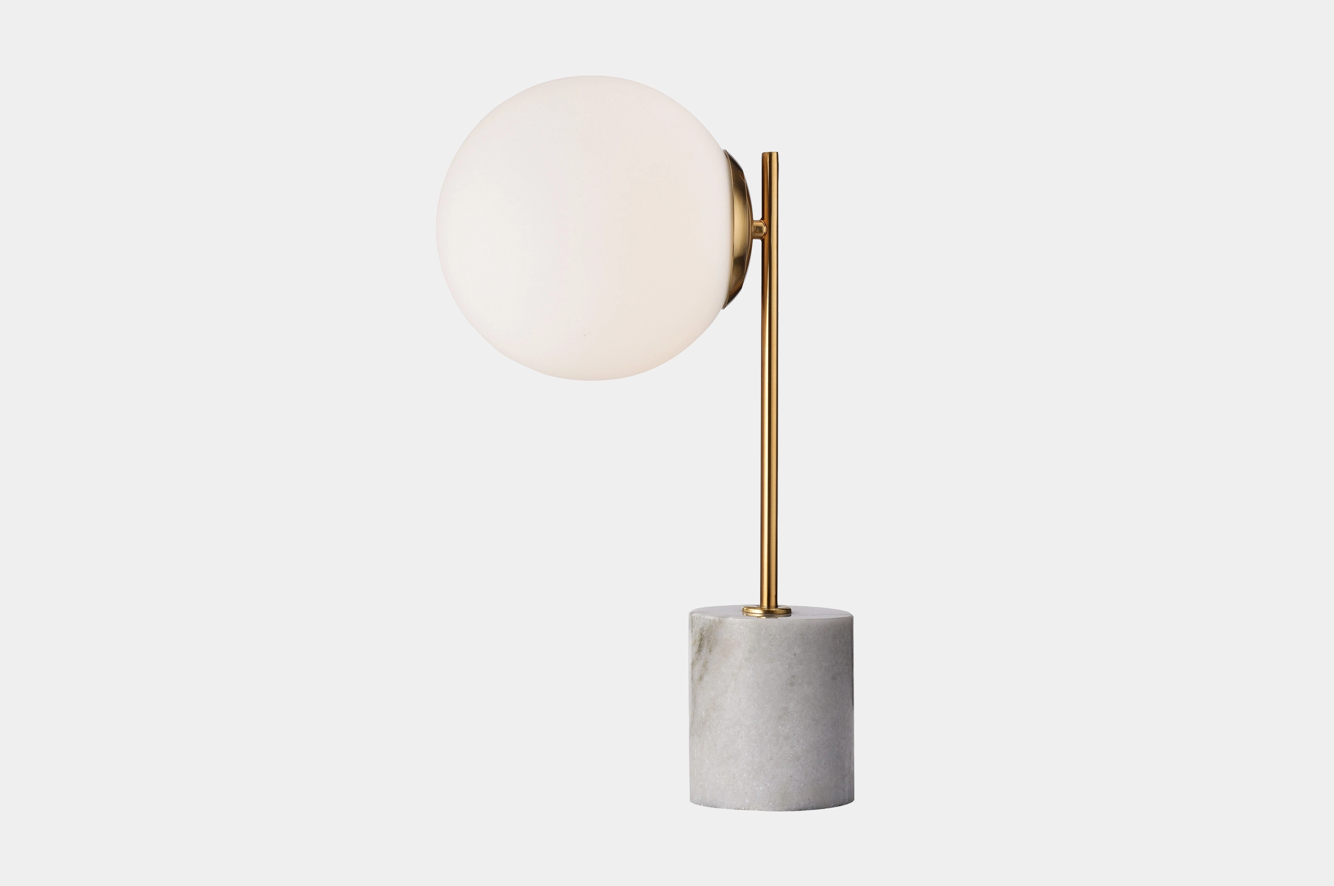 Globe Side Table Lamp – White Marble 1