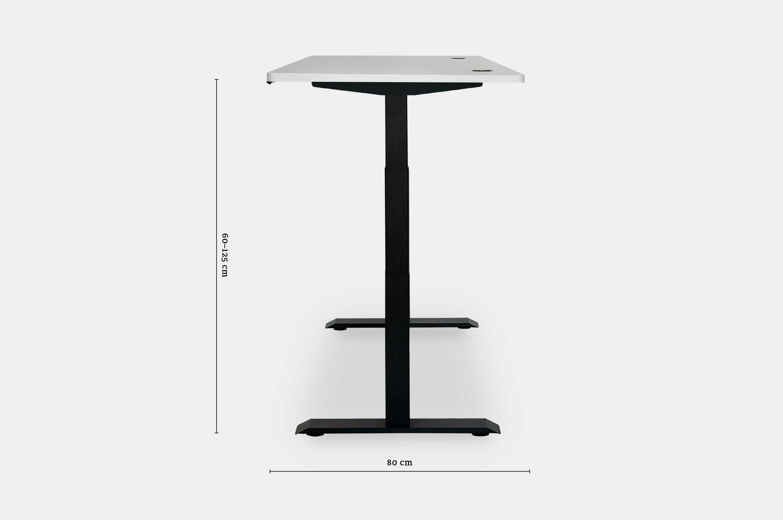 Altitude Standing Desk 150x80 – White / Black 10
