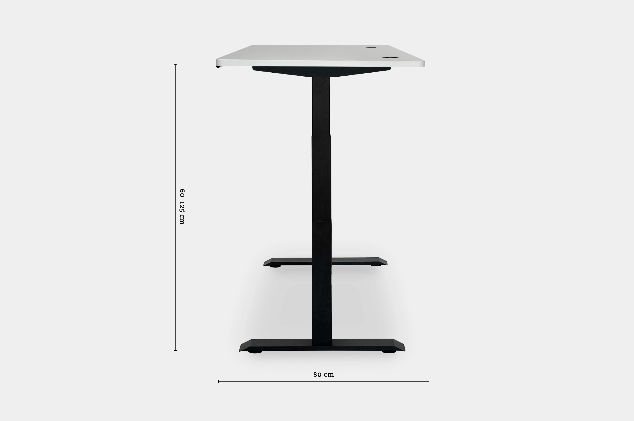 Altitude Standing Desk 150x80 – White / Black 10
