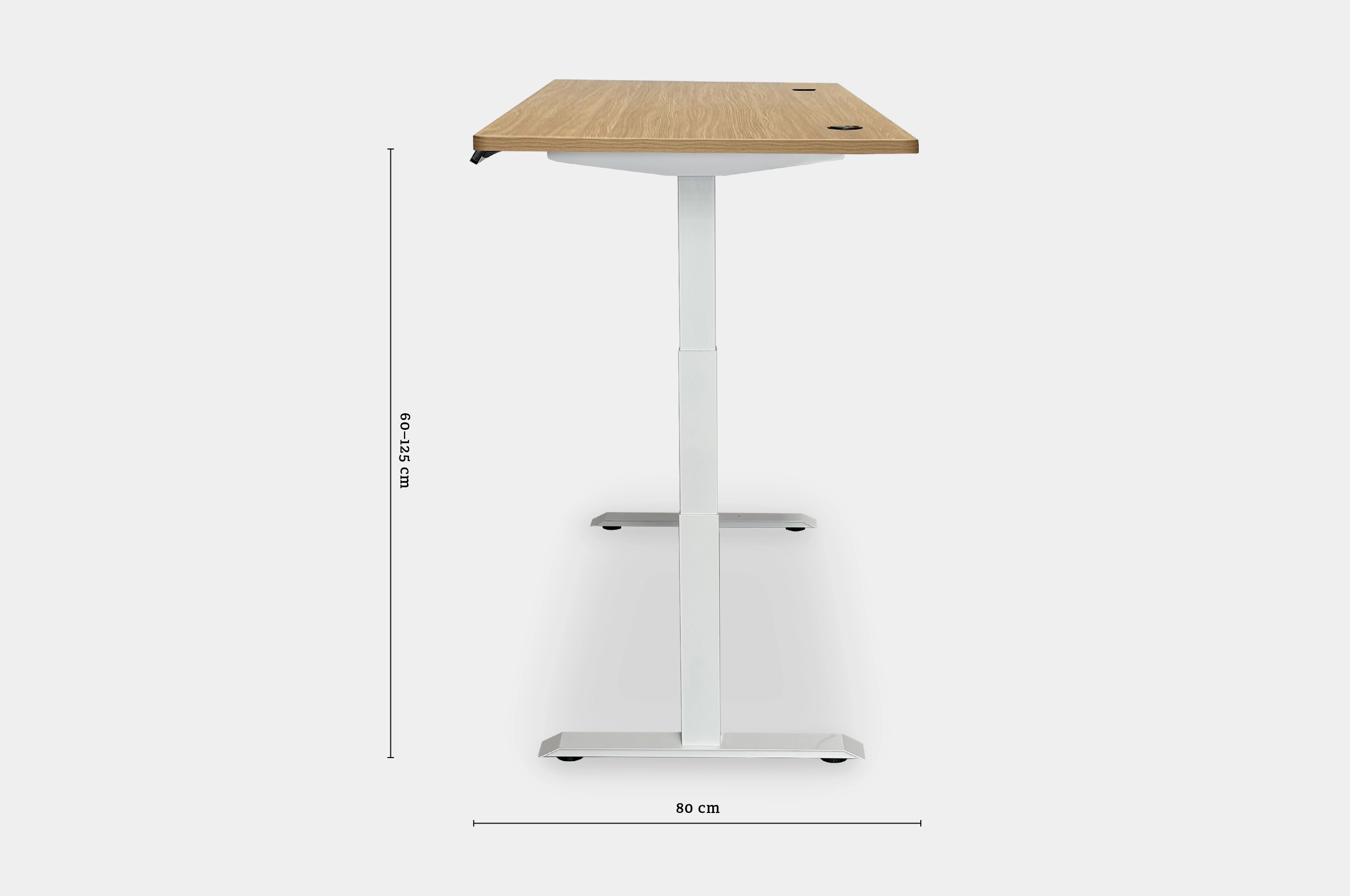 Altitude Standing Desk 180x80 – Oak / White 10