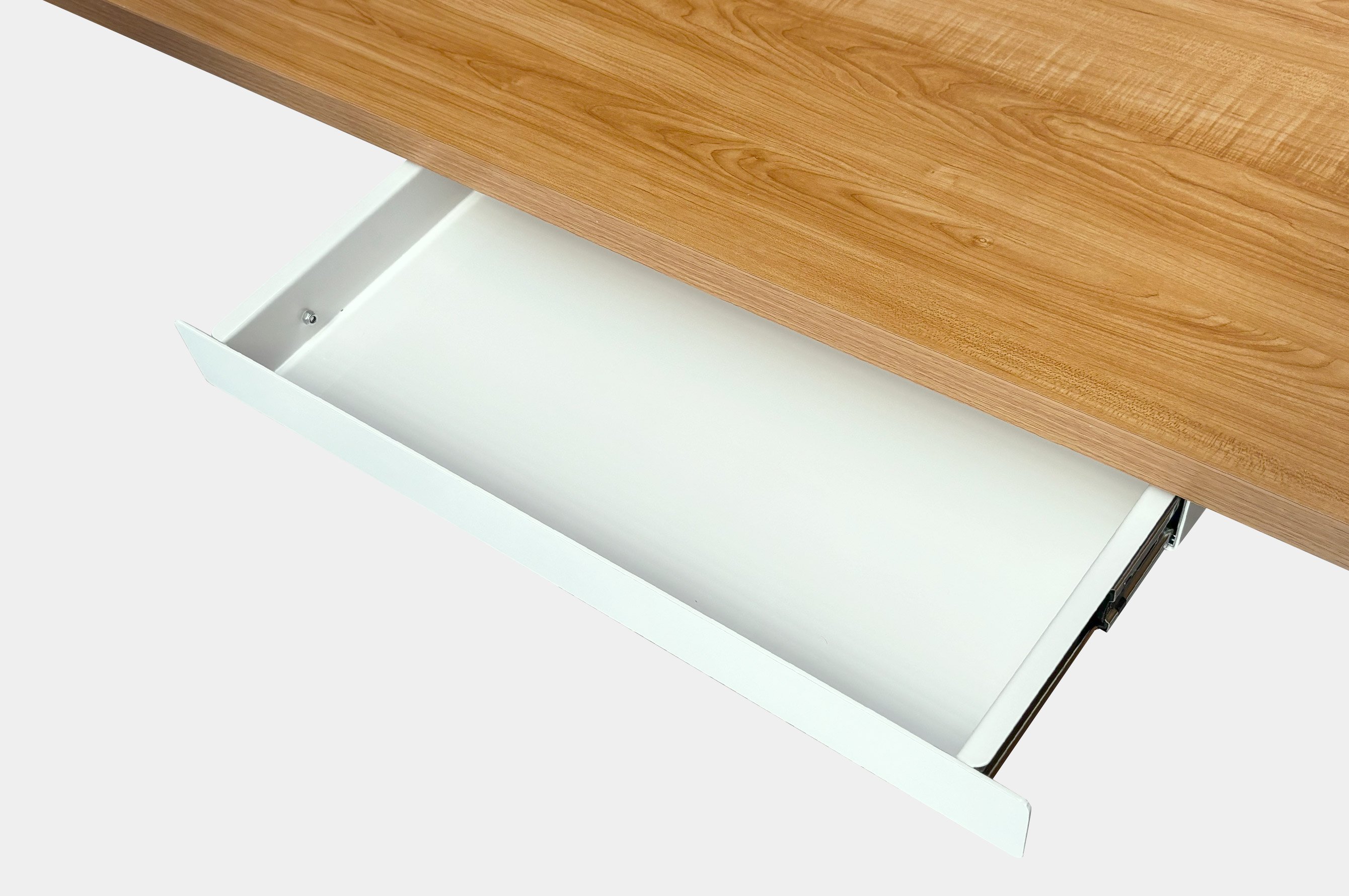 Metal Desk Drawer – White 2