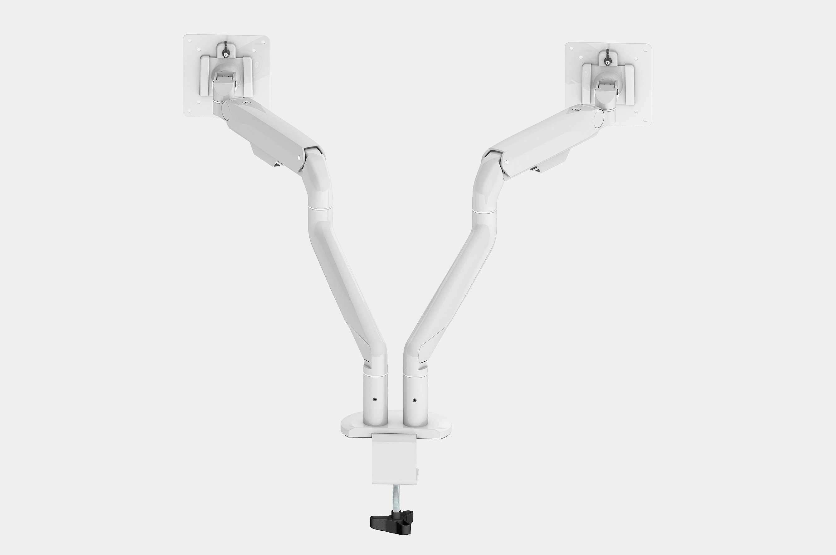Dual Monitor Arm – Screen Size 17" – 32" Screens – White 2
