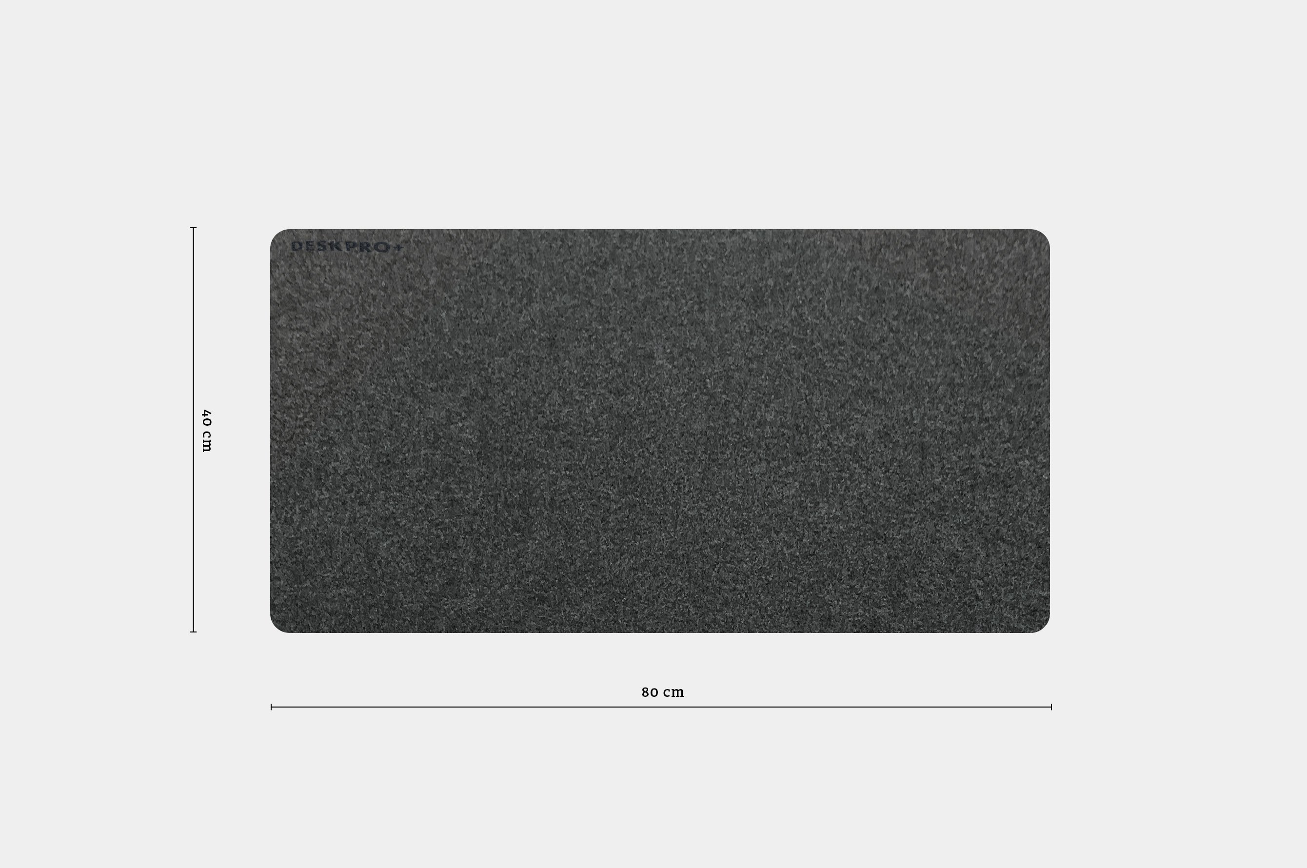 DeskPro+ Desk Pad – Dark Grey Felt 6