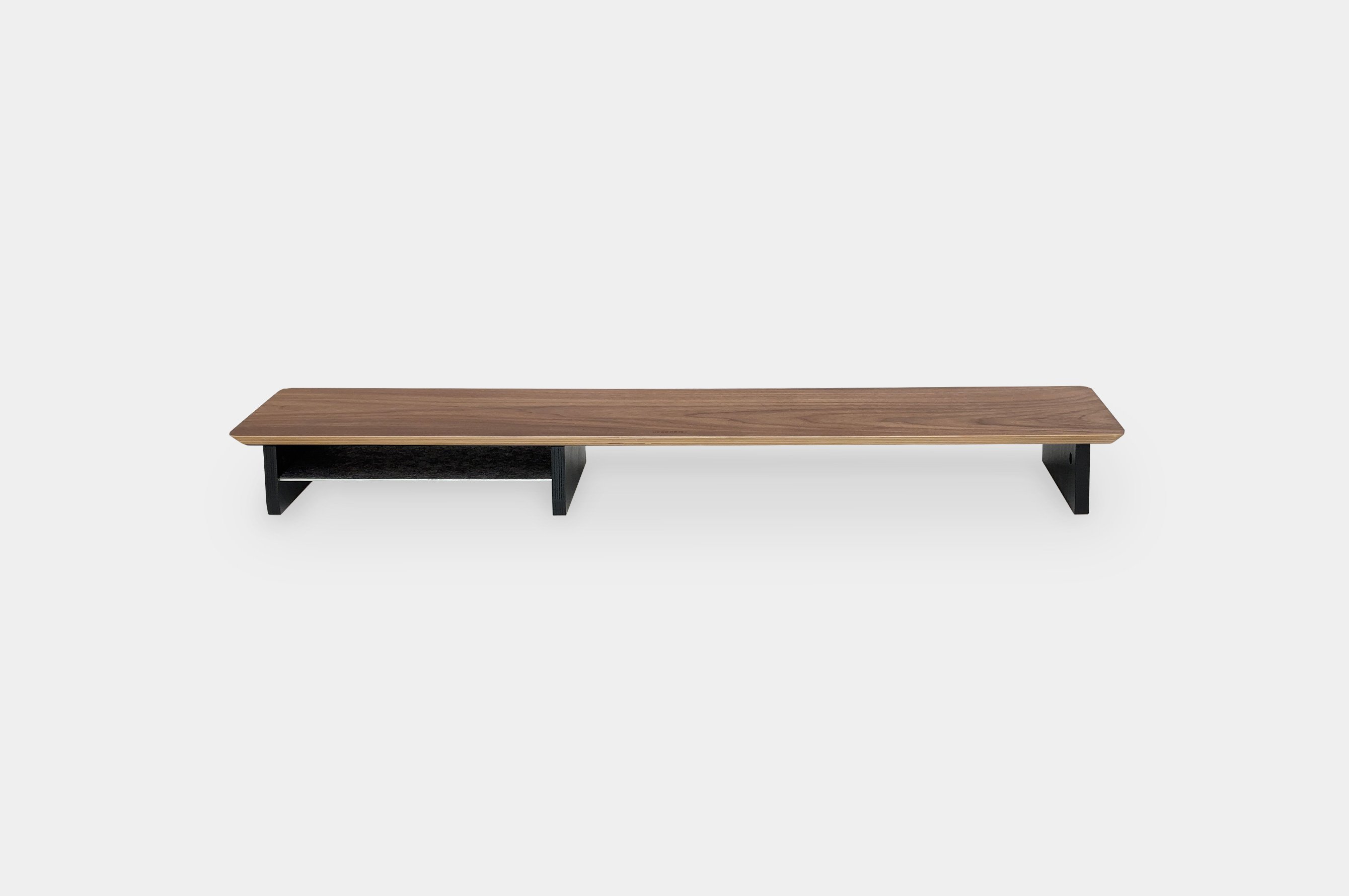 Pro+ Long Monitor Stand – Walnut 2