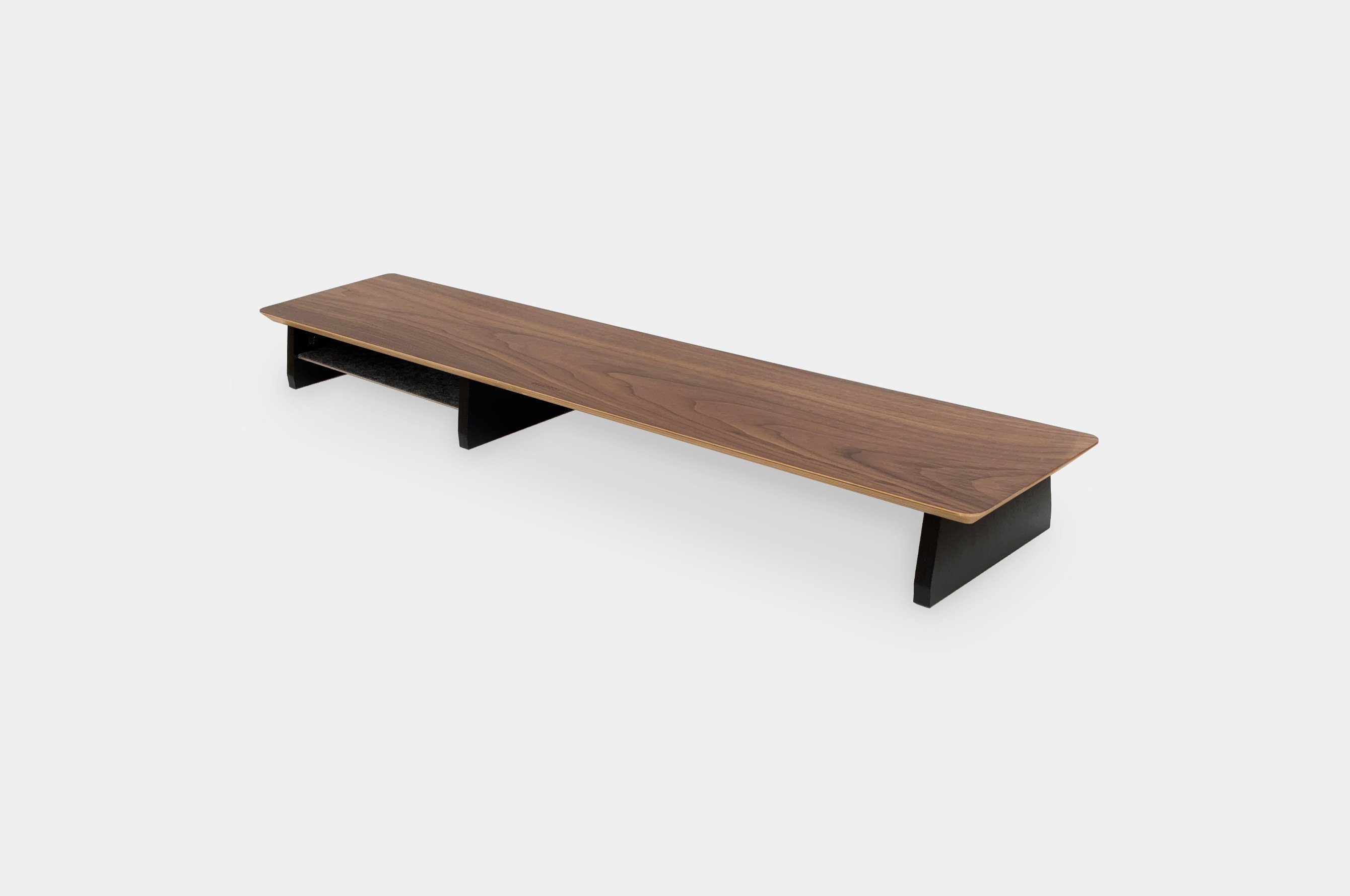 Pro+ Long Monitor Stand – Walnut 1