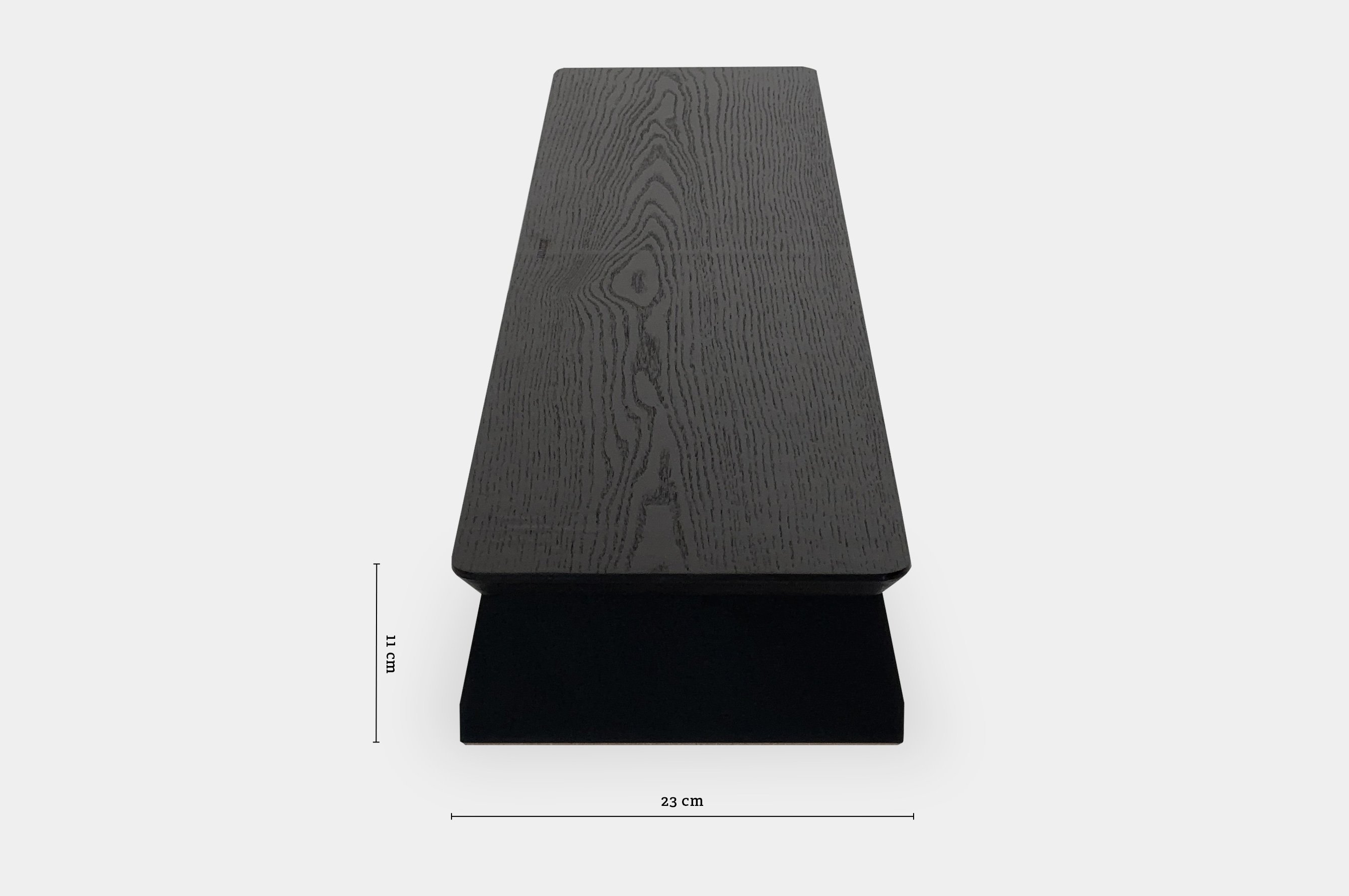 Pro+ Long Monitor Stand – Oak / Black 8