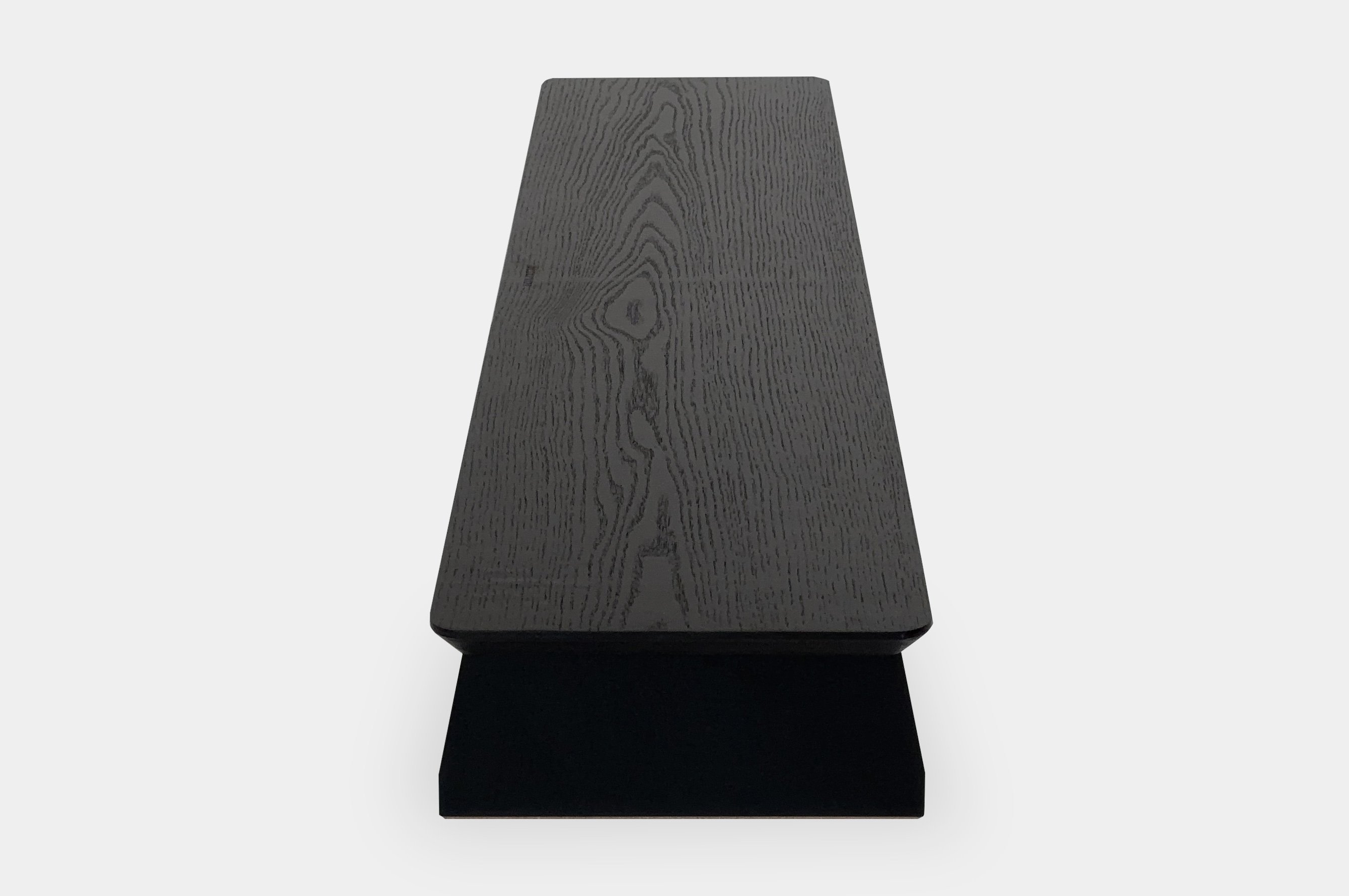 Pro+ Long Monitor Stand – Oak / Black 3