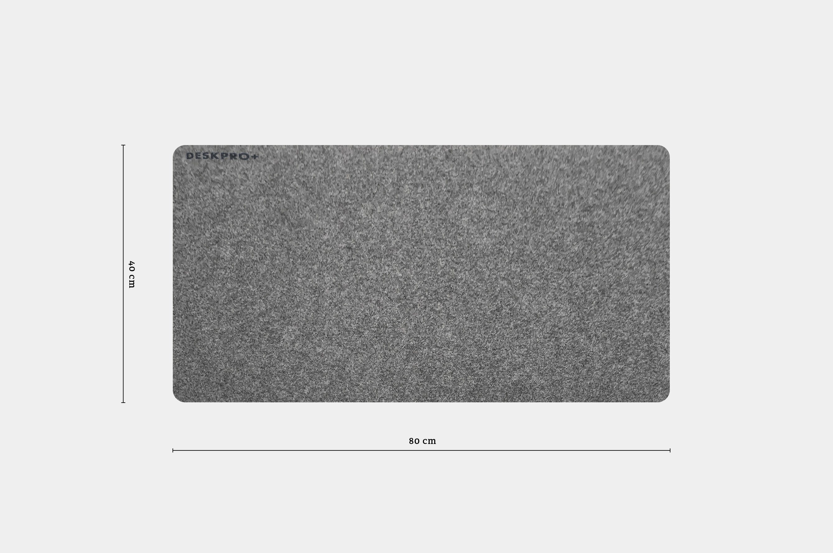 DeskPro+ Desk Pad – Light Grey Felt 6
