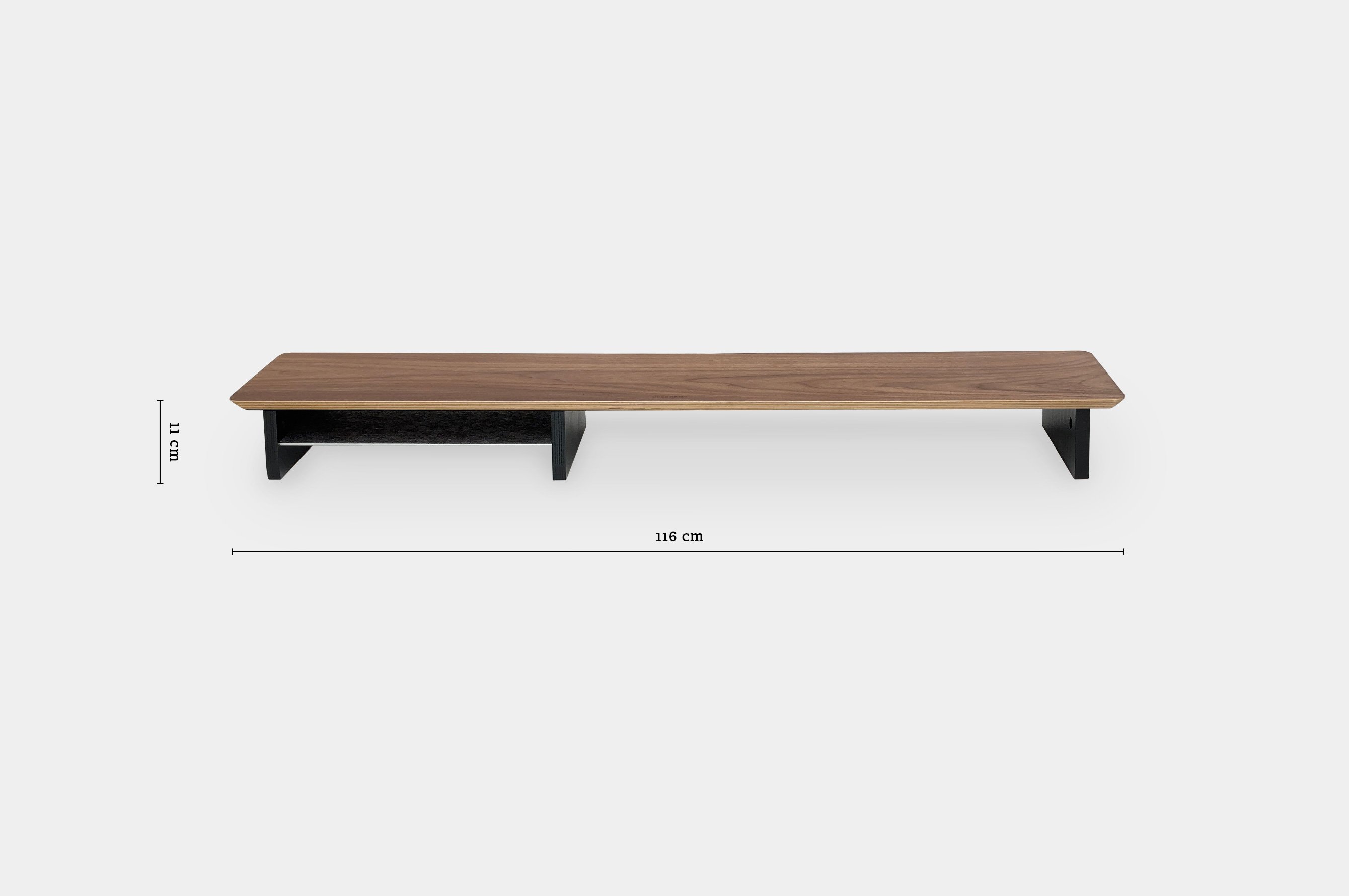 Pro+ Long Monitor Stand – Walnut 7