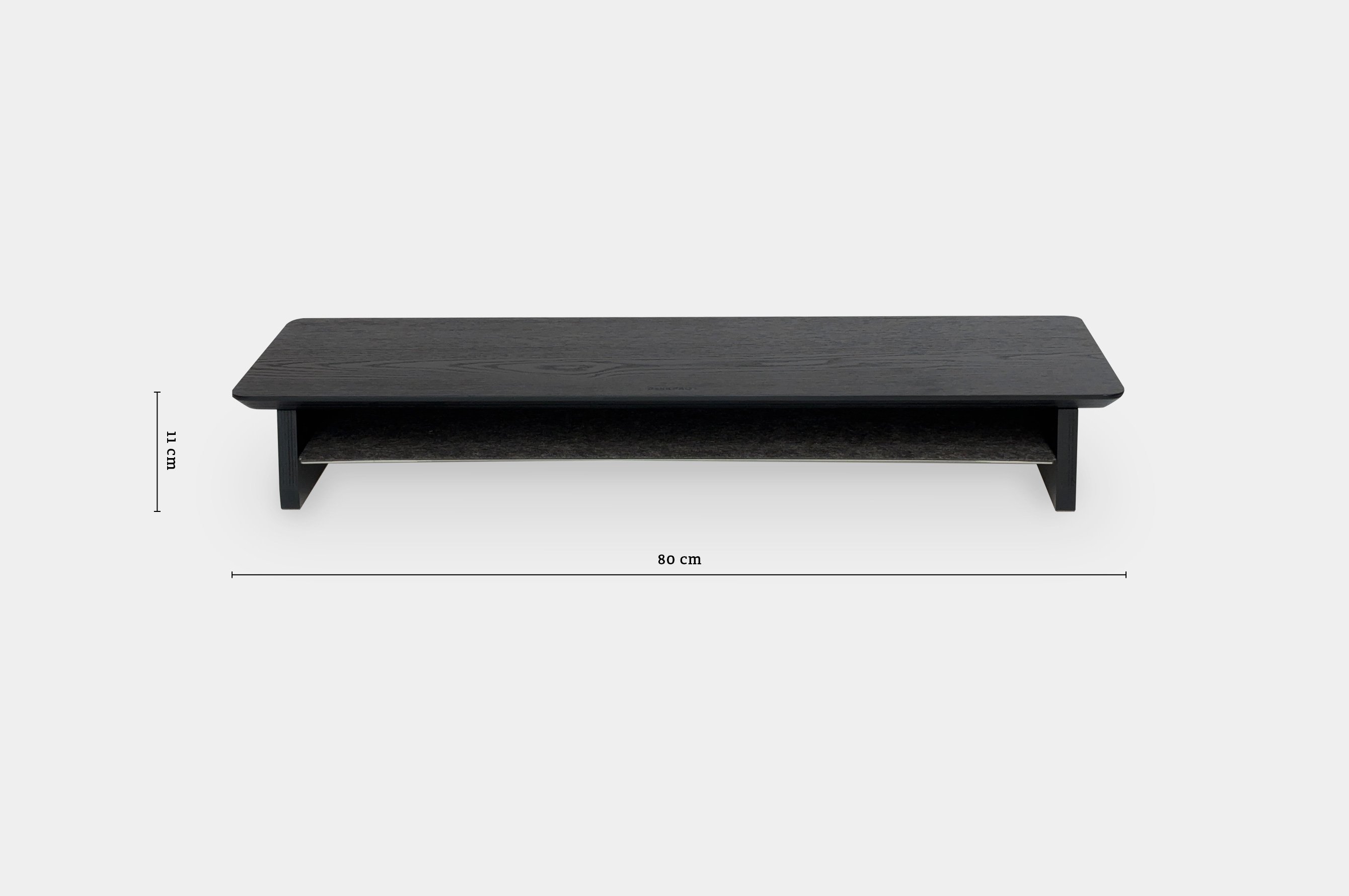 Pro+ Medium Monitor Stand – Oak / Black 7